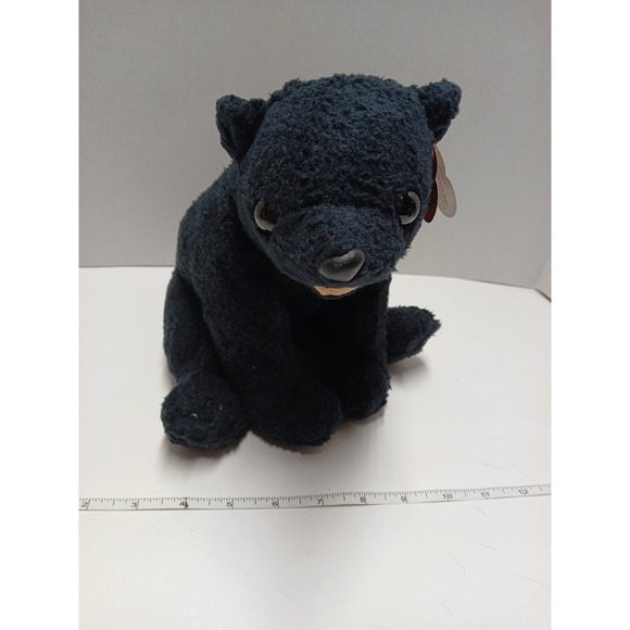 Ty Other - Ty Beanie Buddy - CINDERS the Bear (12 Inch) NEW MWMTs Plush Stuffed Animal Toy
